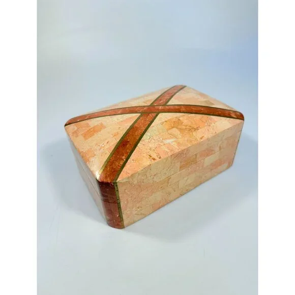 Marble Dresser Jewlery Boudier Box Maitland Smith Tessellated Stone Malachite